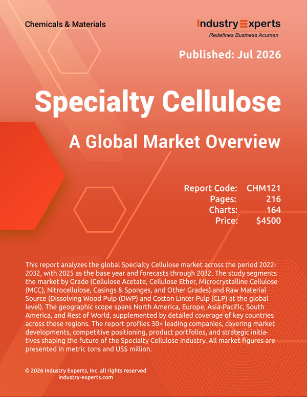 Global Specialty Cellulose Market | Trends & Forecast 2025-2032