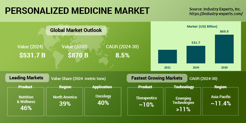 Global Personalized Medicine Market Size, Outlook 2024-2030